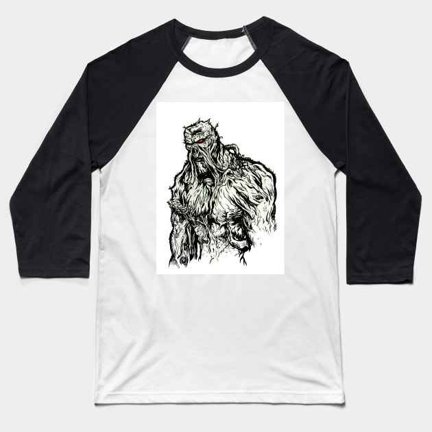 SWAMP THING Baseball T-Shirt by ZEROSCARECROW13